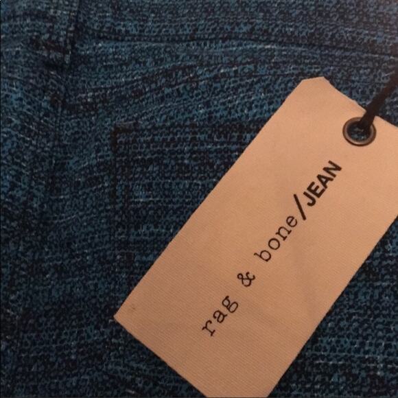 Rag & Bone  Blue Tweed The Printed Leggings - Picture 5 of 12